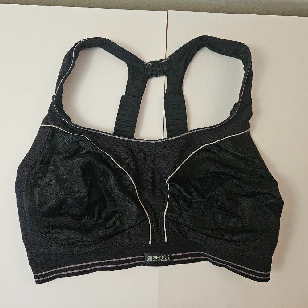 Shock Absorber Ultimate Run Sports Bra, 38E, Black
